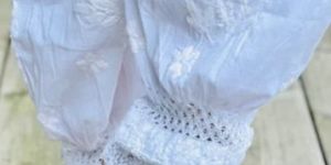 Ziba - Cotton Hand-Embroidered Chikankari Afghani Pants