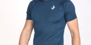 Solid Blue Mens T-shirt