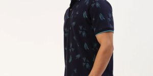 Mens Printed Polo T Shirt