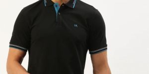 Mens Solid Polo T Shirt