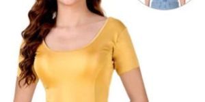 Radiant Golden Cap Sleeve Blouse: Elevate Your Elegance