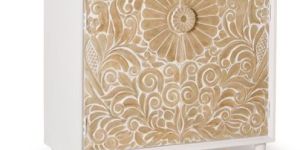 Kraft Creation Solid Wood Antique Finish Wardrobe For Bedroom