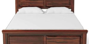 King Size Teak Wood Bed with Box Storage