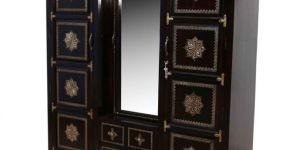 Wooden Brass Fitting 2 Door Wardrobe