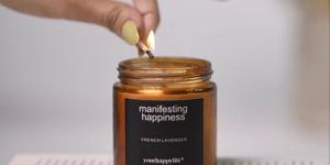 french lavender scented candle