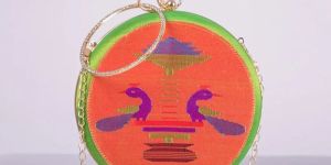 Green Yeola Handmade Paithani Sling Bag