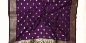 Yeola Paithani Dupatta in Purple