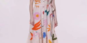 Women Flora Printed Midi Dress