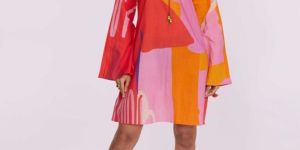 Women Splash Printed Mini Dress