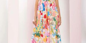 Women Sugar Printed Maxi Dress