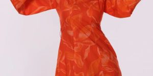 Women Tulip Printed Mini Wrap Dress