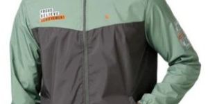 ROYAL RIDER DARK GREY - GREEN WINDCHEATER