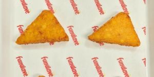 Triangle Hash Brown with Onion