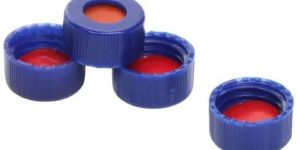 Blue Screw Cap with Bonded Pre Slit