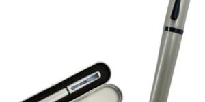 Blue White Roller Pen