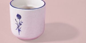 Blueberry Handpainted Ceramic Cup