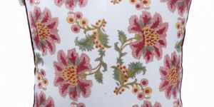 Cerise Red Linen Cushion Cover