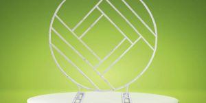 White Framing Round Metal Ring For Wedding