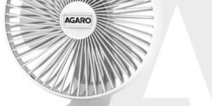 Alpha Oscillating Table Fan with Light
