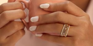 Women COLOR CLASH STACKABLE RING