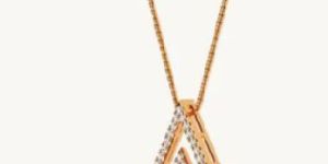Women DOUBLE TRIANGLE PENDANT