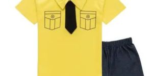 Boys Collar T-Shirt With 3/4th