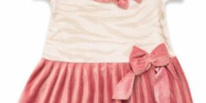 Girls Frock in White and Pink
