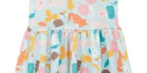 Girls Frock Multi Colour