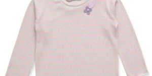 Girls High Neck T-Shirt Pink
