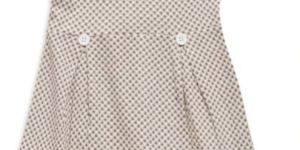 Infants Girls Sleeveless Collar Frock