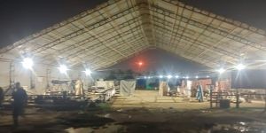 Industrial Temporary Storage Shed