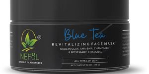 blue tea charcoal face mask