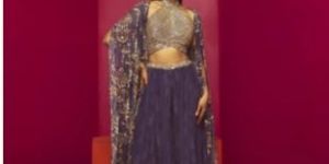 PURPLE HALTER Ladies NECK CAPE SET
