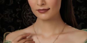 LONG GOLD CHAIN WITH KUNDAN JHALLAR PENDANT