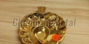 2 Mm Brass Thali Kumkum Plate