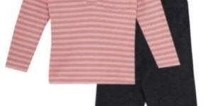 Boys Fullsleeve Striped T-Shirt With Pocket and Pant