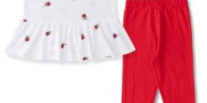 Girls Sleeveless Top Frill Top & Capri