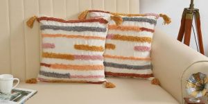 Artisanal Tufted Cushion Cover