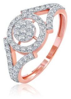 Women Snowflake Flower Diamond Ring