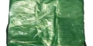 13x16 Inch Green Plastic Carry Bags
