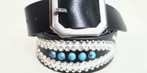 Mens Studded Leather Belt