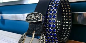 Studded Leather Belt