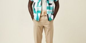 Mens Printed Casual Wear Half Sleeve Shirt