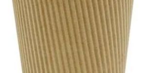 250ml Brown Ripple Paper Cup