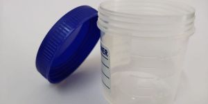 Sterile Plastic Urine Sample Container with Secure Lid Medical & Laboratory Use