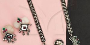 NS-12717-200 German Silver Necklace Set