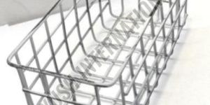 29X12.5 Cm Silver Rectangle Iron Wire Basket