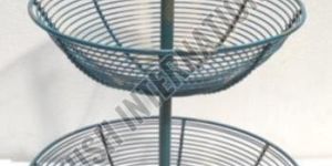 30X30 Cm 2 Tier Iron Wire Basket