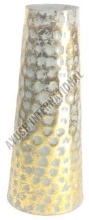 Iron Golden Hammered Flower Vase