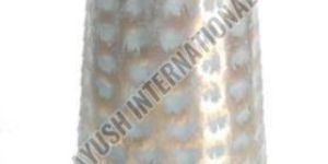 Matte Golden Hammered Flower Vase